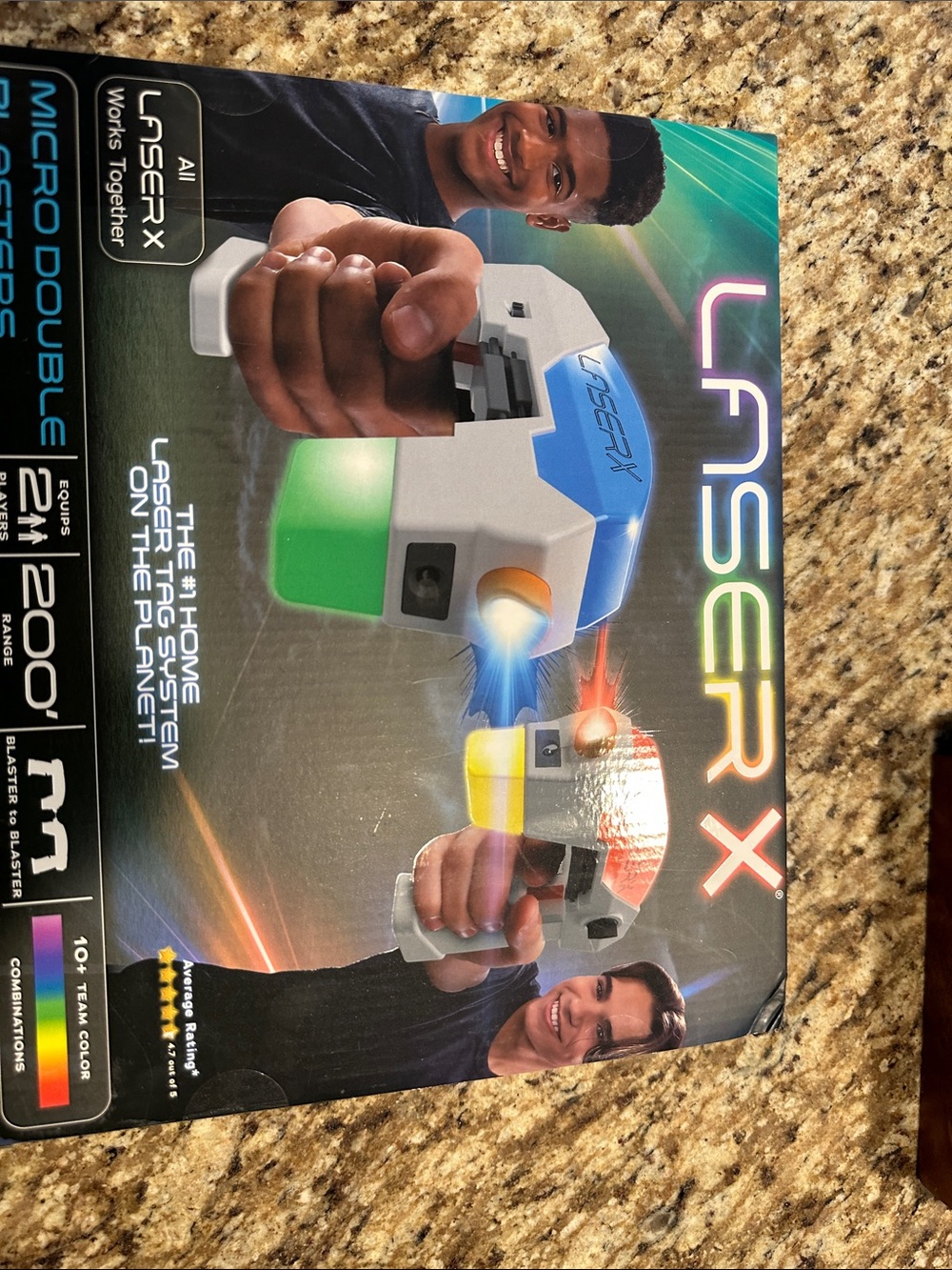 Kids Laser Tag Blaster Set - Blue & Green